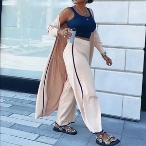 ZARA 2 PIECES LONG KNIT DRESSING GOWN